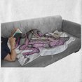 thumbnail image 6 of Dragon Soft Flannel Fleece Throw Blanket, Digital Robotic Cyborg Dragon Character Modern Game Knight Graphic, Cozy Plush for Indoor and Outdoor Use, 50" x 70", Yellow Fuchsia Grey, by Ambesonne, 6 of 6