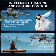 TODAMU Professional Drone with Camera for Adults, 6KM Long Range, 6.3” Screen Controller, 3-Axis Brushless Gimbal, 8K Image, AI Obstacle Avoidance, Payload Dropper, 5G Transmission