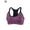Rose Red, variant on Padded Seamless Support Removeable Cup Medium Impact Racerback Sports Bra (Women's) 1 Pack