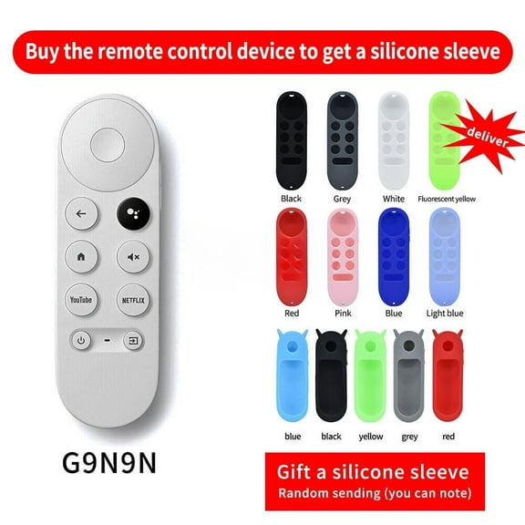 New Replace G9N9N For Chromecast 4K Google TV Voice Bluetooth Remote With Cover