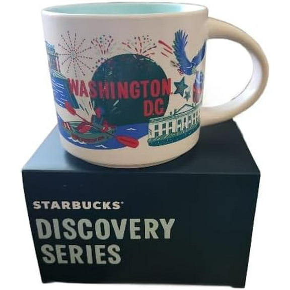 Starbucks Discovery Series Washington, DC Ceramic Coffee Mug 14oz with Gift Box