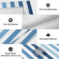 thumbnail image 6 of Blue Stripe Outdoor Rug for Patio/Deck/Porch, Non-Slip Large Area Rug 4 x 6 Ft, Ombre Geometric Farmhouse Vertical Striped Indoor Outdoor Rugs Washable Area Rugs, Reversible Camping Rug Carpet Runner, 6 of 8