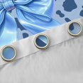 thumbnail image 4 of Homewish Blue Ribbon Bow Blackout Curtains Set of 2 (52x84 Each) for Children Teens Girls,Leopard Print Window Curtains,Dreamy Princess Curtains and Drapes,Breathable Home Decor, 4 of 6