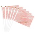 thumbnail image 4 of Handheld Flag Double-Sided Hand Waving Flag 8.2×5.5in Used For Team Activities Or Decoration In Decorative Places Pink Marble_4 Six Piece, 4 of 8