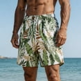 thumbnail image 5 of Enjoytime Mens Swim Trunks Print Elastic Waist Drawstring Breathable Lightweight Casual Summer Beach Shorts, 5 of 7