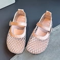 thumbnail image 5 of Yuncity Girl Sandals Solid Color Close Toe Soft Sole Buckle Mesh Lightweight Summer Breathable Leisure Outdoor Daily Wear Girl's Sandal Size 4-4.5 Years Pink, 5 of 9