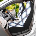 thumbnail image 6 of ALAZA Checkered Plaid Pattern Car Seat Covers 2 PCs Universal Auto Front Seats Interior Protector, 6 of 7