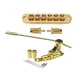 thumbnail image 1 of Puente de silla de montar, cordal, piezas de repuesto de trémolo, guitarras eléctricas LP, Oro, 1 of 9