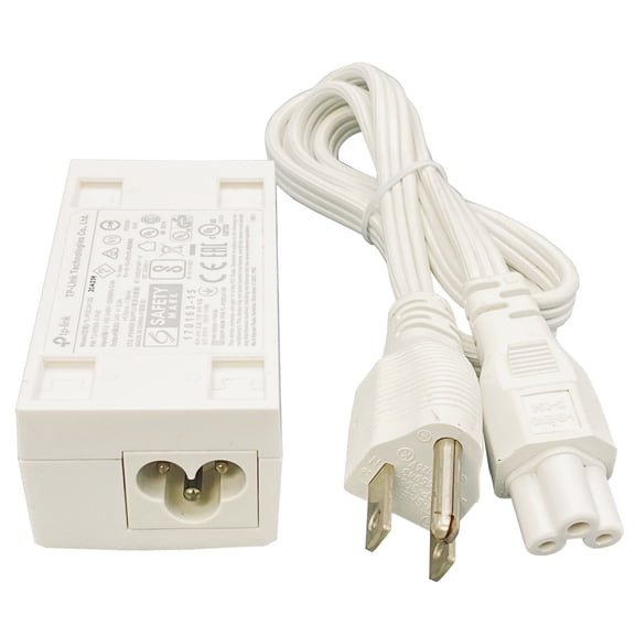 Pre-Owned TP-Link POE2412G 24V 12W Power Adapter w/ Power Cord Genuine Black