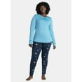 thumbnail image 3 of ClimateRight by Cuddl Duds Women's and Women’s Plus Top and Leggings Set, 2-Piece, 3 of 7