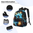 thumbnail image 3 of Easygdp Adorable Blue Baby Dragon Mochila Casual para Portátil, Mochila para Escuela, Viajes, Negocios, 3 of 6