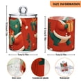 thumbnail image 3 of Green Dinosaur Dress in Christmas with Gift Translucent Plastic Cans Storage Canisters with Lid Set of 4, 3 of 7