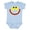 AE-Light Blue, variant on Monster Face Boys or Girls Baby Bodysuit