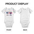 thumbnail image 3 of 50% Mongolian + 50% American = 100+% Cute Baby Jumpsuits (White, 6-12 Months), 3 of 5