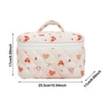 thumbnail image 2 of Large Travel Makeup Bag Set for Women - Cute Floral Quilted Toiletries Storage for Cosmetics and - Versatile Emergency Tote Bag for Everyday Use, 2 of 6