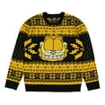 thumbnail image 2 of Garfield Men's Big Grin Fair Isle Design Knit Pullover Holiday Ugly Christmas Sweater, 2 of 6
