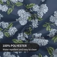 thumbnail image 6 of Navy Blue Floral Round Tablecloth 70 Inch Blue Green Hydrangea Flower Table Cloth Spring Summer Holiday Table Covers Polyester Indoor Outdoor Farmhouse Tablecloths for Kitchen Dining Party, 6 of 6