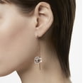 thumbnail image 3 of Pendientes Swarovski Hollow Drop Long en oro rosa blanco para mujer, 3 of 3