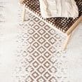 thumbnail image 6 of SAFAVIEH Moroccan Tassel Willard Wavy Striped Shag Area Rug, Ivory/Beige, 9' x 12', 6 of 8