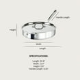 thumbnail image 3 of All-Clad D3 Stainless 3-ply Bonded Cookware, Saute Pan with lid, 3 quart, 3 of 9