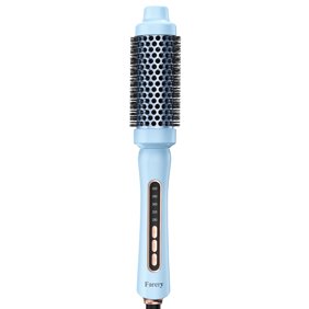 FARERY 1.5" Thermal Brush, Heated Round Brush for Short to Medium Hair Styling, Blue