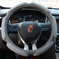 thumbnail image 2 of Auto Steering Wheel Cover Hand Pad Cushion Slip-on Universal Fit 15'' / 38 cm (Grey), 2 of 7