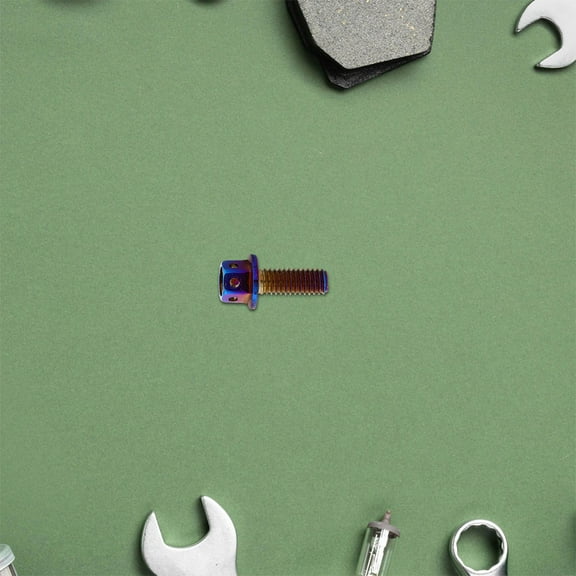 FELTECHELECTR License Plate Bolts Screws License Plate Screw Alloy Multi Motorcycle Enthusiasts 1Set