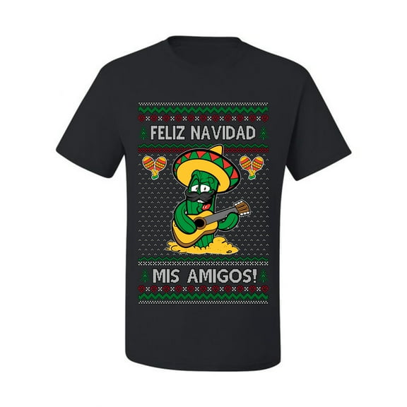 Wild Bobby Feliz Navidad Mis Amigos! Christmas Sweater | Funny Holiday Men Tee
