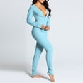 thumbnail image 2 of BRGZLK Onesies for Women Ladies Onesie Hooded Pyjamas Winter Warm Plush Flannel Jumpsuit Funny Novelty Animal Pajamas Playsuit Loungewear Size 8-16, 2 of 6