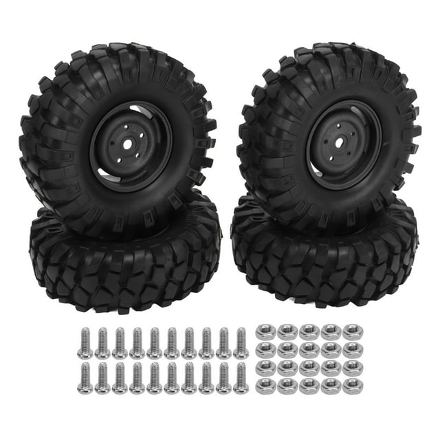 Uds neumáticos para vehículos todoterreno RC ruedas y neumáticos universales de goma RC de 1,9 pulgadas para vehículos todoterreno RC coche de escalada