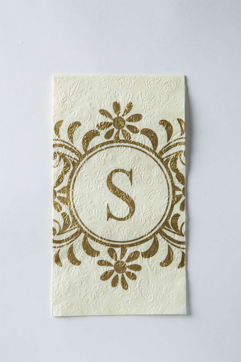 Cypress Home Embossed Monogram S Paper Guest Napkin, 90 count Walmart