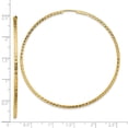thumbnail image 5 of Auriga Fine Jewelry 14K Yellow Gold Square Tube Endless Hoop Earrings for Women(L- 59mm, W- 59mm), 5 of 5