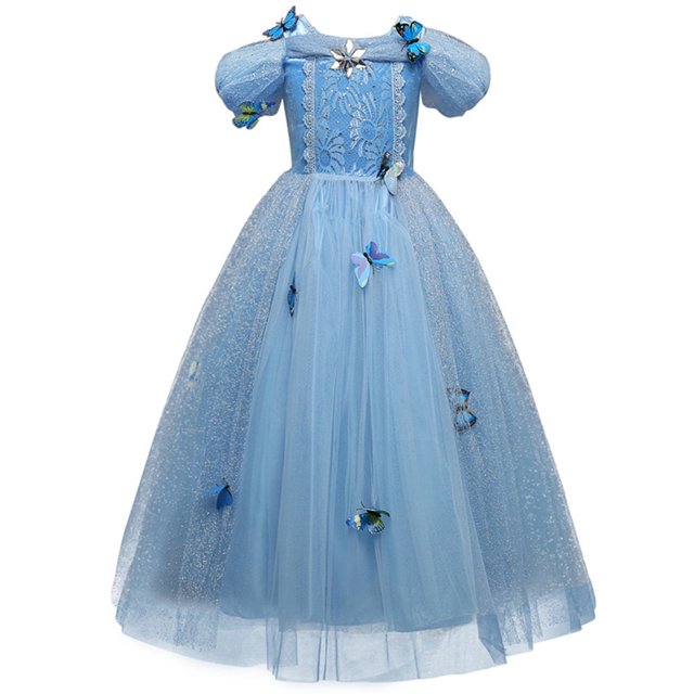 Vestido infantil para niñas Vestido infantil de princesa Vestido infantil de actuación Vestido de princesa