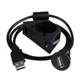 thumbnail image 2 of Varón Del Soporte USB Del Tablero Del Tablero De Instrumentos Del Coche Al Cable Femenino Del Cable De Extensión Del Panel Del Zócalo 1m, 2 of 8