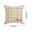 thumbnail image 4 of Xihbxyly Funda de Cojín de Pascua, de Lino Suave, Resistente a La Decoloración, Transpirable y Cómoda, Ideal para Decorar El Salón, con Un Toque Festivo, Fácil de Cuidar., 4 of 6