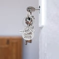 thumbnail image 3 of Graduation Keychain for Family and Friends 25mm Stainless Steel Key Ring Class of 2025 Keepsake Inspirational Graduation Present for Him or Her Silver 2, 3 of 8