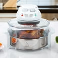 thumbnail image 6 of 8-in-1 Classic Cuisine Halogen Oven Air Fryer - 12 to 17Qt Durable Glass Air Fryer (White), 6 of 7