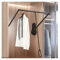 Pull Down Closet Rod, Heavy Duty Closet Pull Down Rods Hanger for