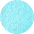 thumbnail image 1 of Ahgly Company Indoor Round Solid Light Blue Modern Area Rugs, 6' Round, 1 of 4