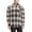 Khaki, variant on Men’s 100% Cotton Long Sleeve Plaid Check Soft Flannel Button Up Shirt (Red, M)