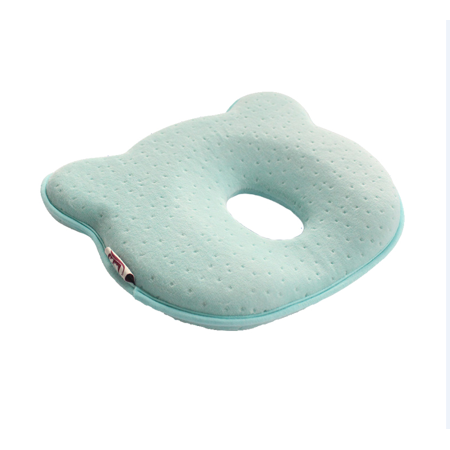 Baby pillow- Memory Foam Cushion for Flat Head Syndrome Prevention | Prevent Plagiocephaly | Best Perfect for Baby Boy & Girl (Best Pillow To Prevent Wrinkles)