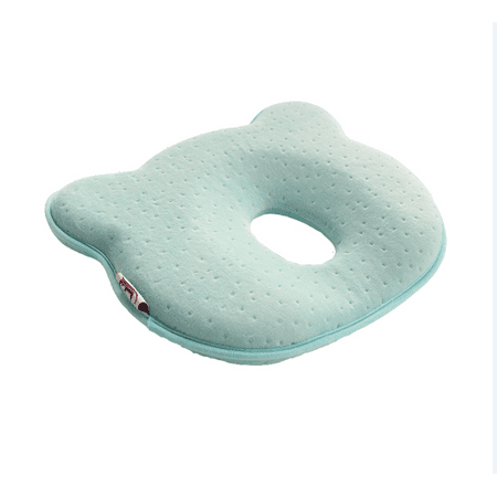 Newborn Baby Head Shaping Pillow | Memory Foam Cushion for Flat Head Syndrome Prevention | Prevent Plagiocephaly | Best Perfect for Baby Boy & Girl