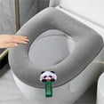 thumbnail image 3 of Thickened Toilet Seat Cover, Heated Toilet Seat, Soft Memory Foam, Warmth Control, Modern Design, Universal Fit, Home Bathroom Use, Comfortable Cushion Top TOPLIU, 3 of 8