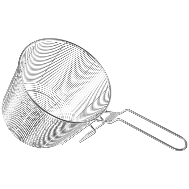 unbranded Colador De Pasta En Acero Inoxidable Con Mango Para Evitar Quemaduras Y Almacenamiento Sencillo