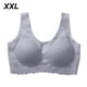 thumbnail image 1 of Sujetador de mujer Sujetador Hacer subir acolchado inalámbrico Sujetador deportivo de látex desmontable Ropa interior superior, Gris, XXL Jumpingount AP001365-09, 1 of 7