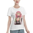 thumbnail image 2 of T-Shirt Basique à Manches Courtes pour Femmes Demon Slayer Lame Temple Ganlu Mili, 2 of 6
