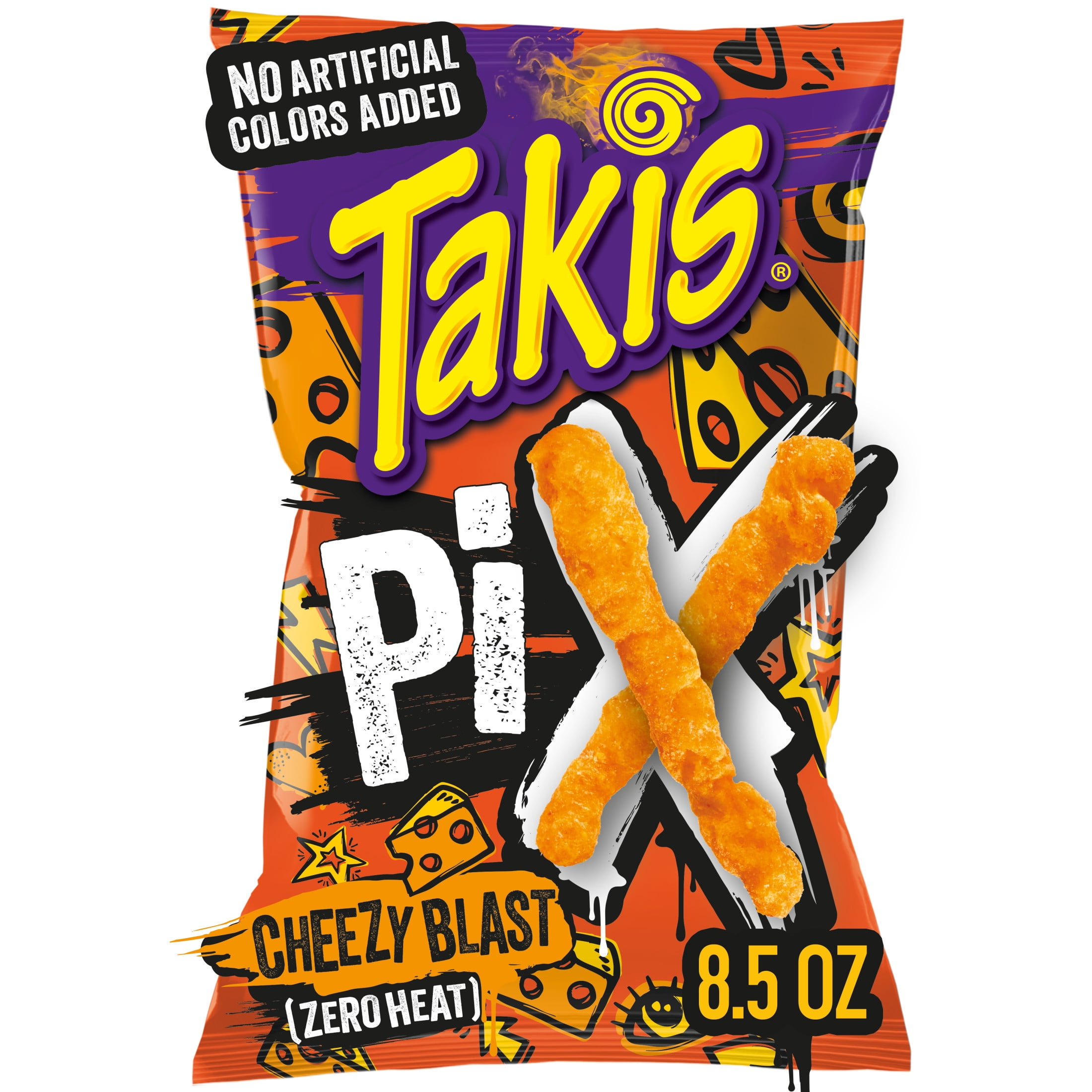 Takis Cheezy Blast Pix 8.5 oz Sharing Size Crunchy Corn Puffs