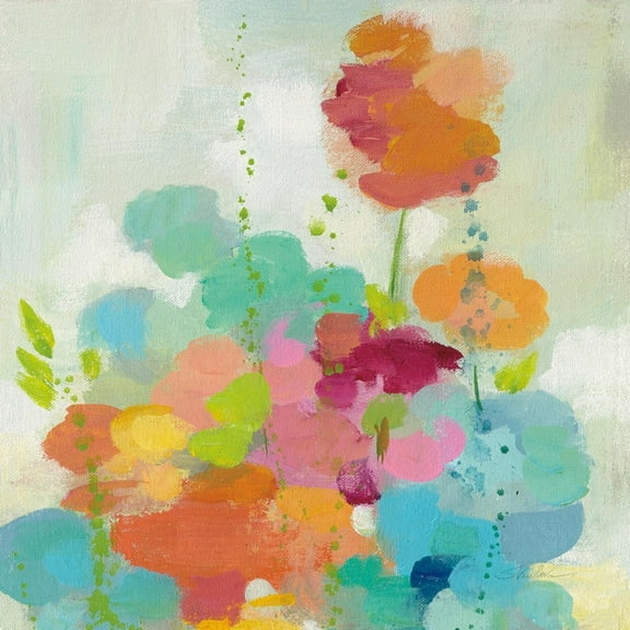 Art.com Longstem Bouquet II Square I Art Print by Silvia Vassileva, 16" x 16"