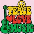 thumbnail image 2 of CafePress - Reggae Peace Love Music Body Suit - Baby Light Bodysuit, Size Newborn - 24 Months, 2 of 4