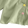 thumbnail image 6 of Edvintorg Girls Ribbed Knit Sweater Crew Neck Long Sleeve Button Up Cardigan Casual Uniform Sweaters for Kids Girls 0-9T, 6 of 9